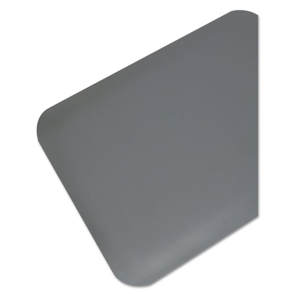 Guardian Floor Protection Antifatigue Mat, 60" L x 36" W, 0.5" Thickness, Solid PVC, Gray 44030550 - main